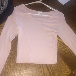 Long sleeve crop top